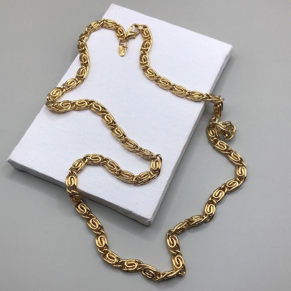 Erwin Pearl Byzantine Gold Tone Statement Costume Necklace